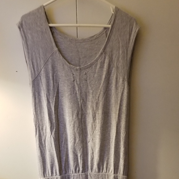 ^Lou & Grey Dropwaist gray tshirt dress small - Picture 6 of 7